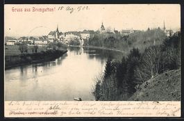AK Bremgarten, Uferpartie, 1902