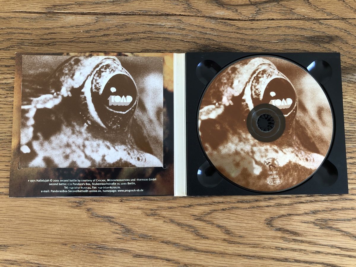 CD: Toad - Self Titled (1971/2001) – Usato da Embrach venduto da rocky84 1