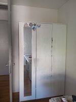 Kleiderschrank weiss mit Spiegel 3-türig Gebraucht