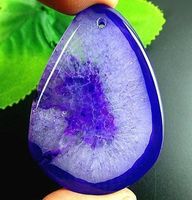 ♛ Achat Druzy tropfen Anhänger 925 Silber