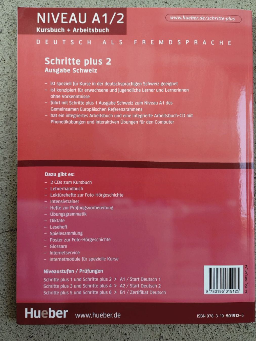 Livres: Schritte plus 2 Kurs-+ Arbeitsbuch Niv.A1/2, 2020 Schweiz+CD – Neuf (Voir description) à Uster par Junipa 1