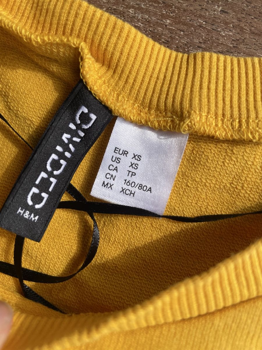 H&M Maglioni & Felpe: H&M Toronto Bär College Pullover, XS, gelb – Usato da Bern venduto da brup 2