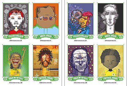 Carte collezionabili: Fussballhelden - Lenticular Postkarten Set  (64 Sticker's) – Nuovo e nell'imballaggio originale da St.Galllen venduto da elkaphone 8