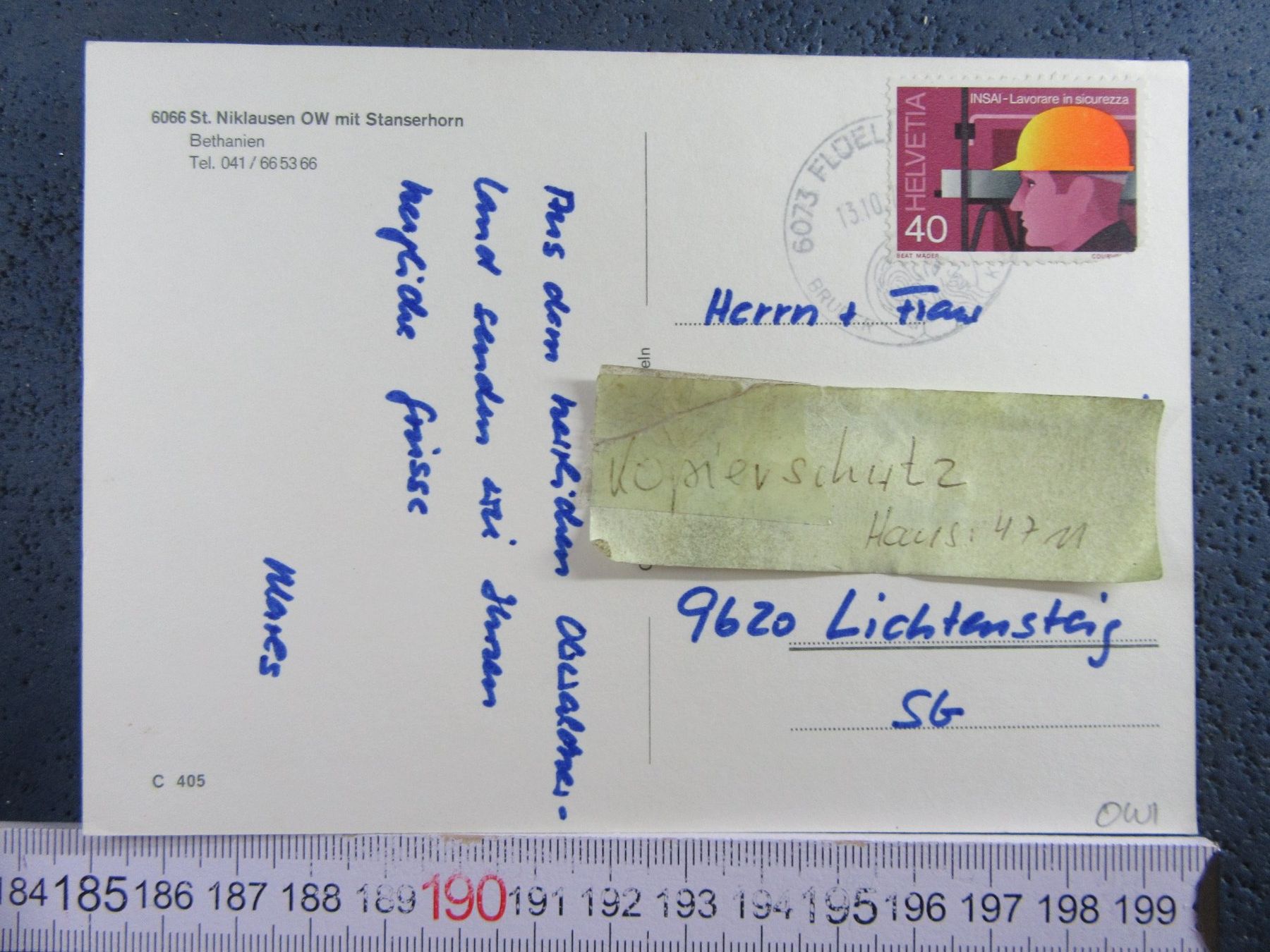 Cartoline postali: ST.NOICKLAUSEN ONW AK BETHANIEN – Usato da Ettingen venduto da Hausi4711 1