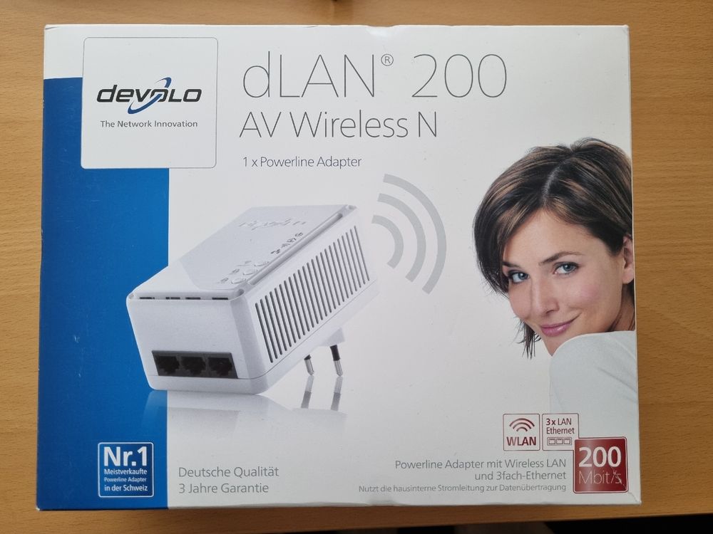 Devolo Lecteurs & Adaptateurs: Powerline adapter Devolo dLAN 200 AV wireless N – D'occasion à La Chaux-de-Fonds par Raph2300