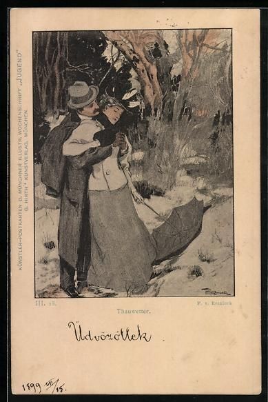 Cartes postales: Ferdinand von Reznicek, G. Hirth's Verla – D'occasion à Berlin par bartko-reher