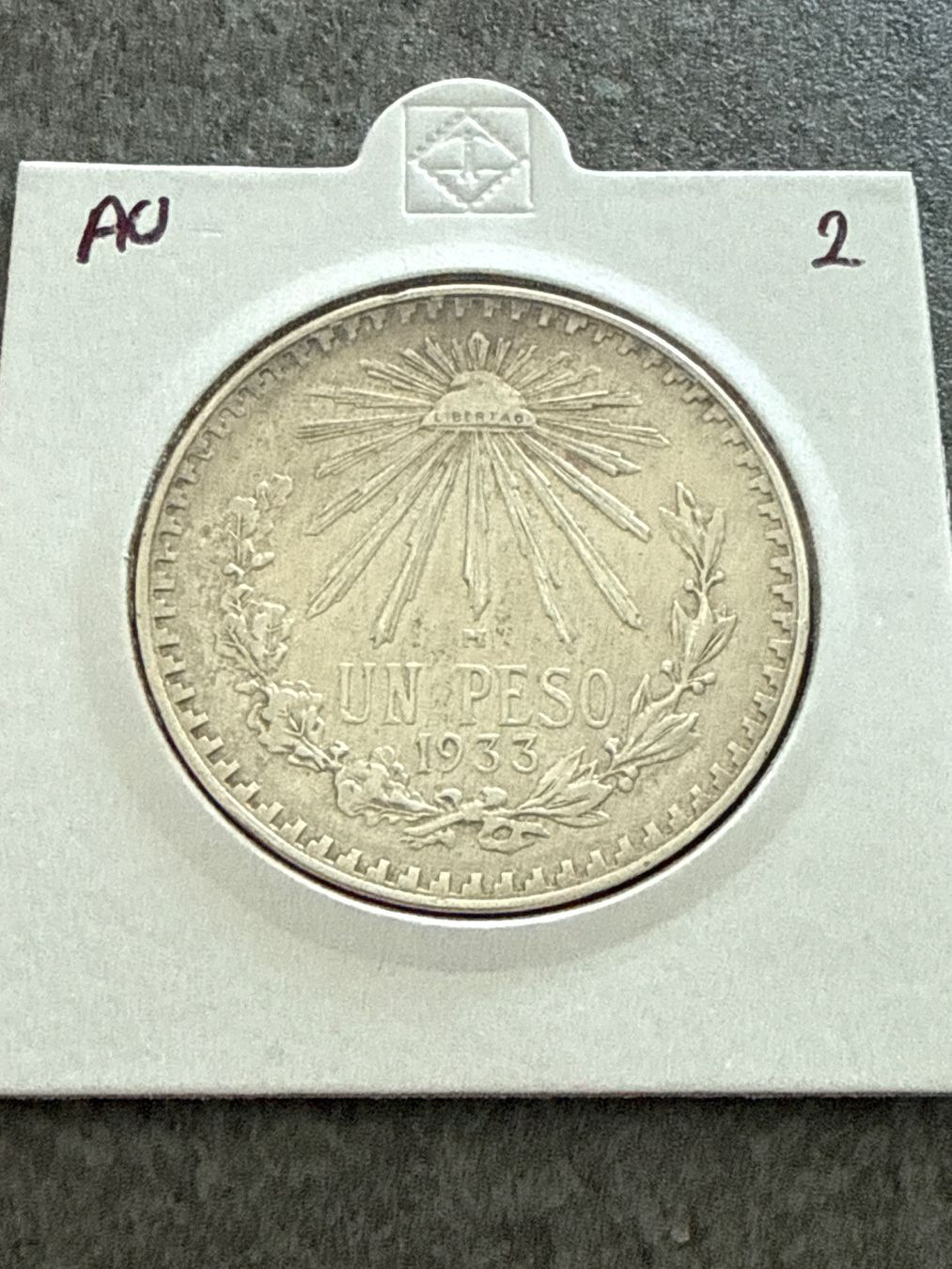 Tutti le monete: Mexico - Silver Coin - 1 Peso "Resplandor" 1933 – Usato da Pully venduto da ta571