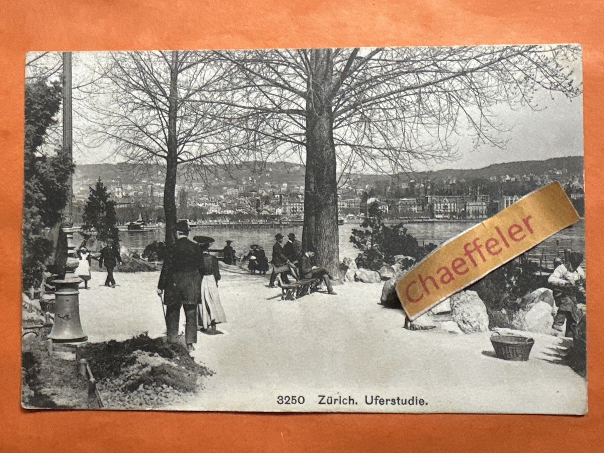 Cartoline postali: 3250 Zürich, Uferrstudie – Usato da Zürich venduto da Chaeffeler