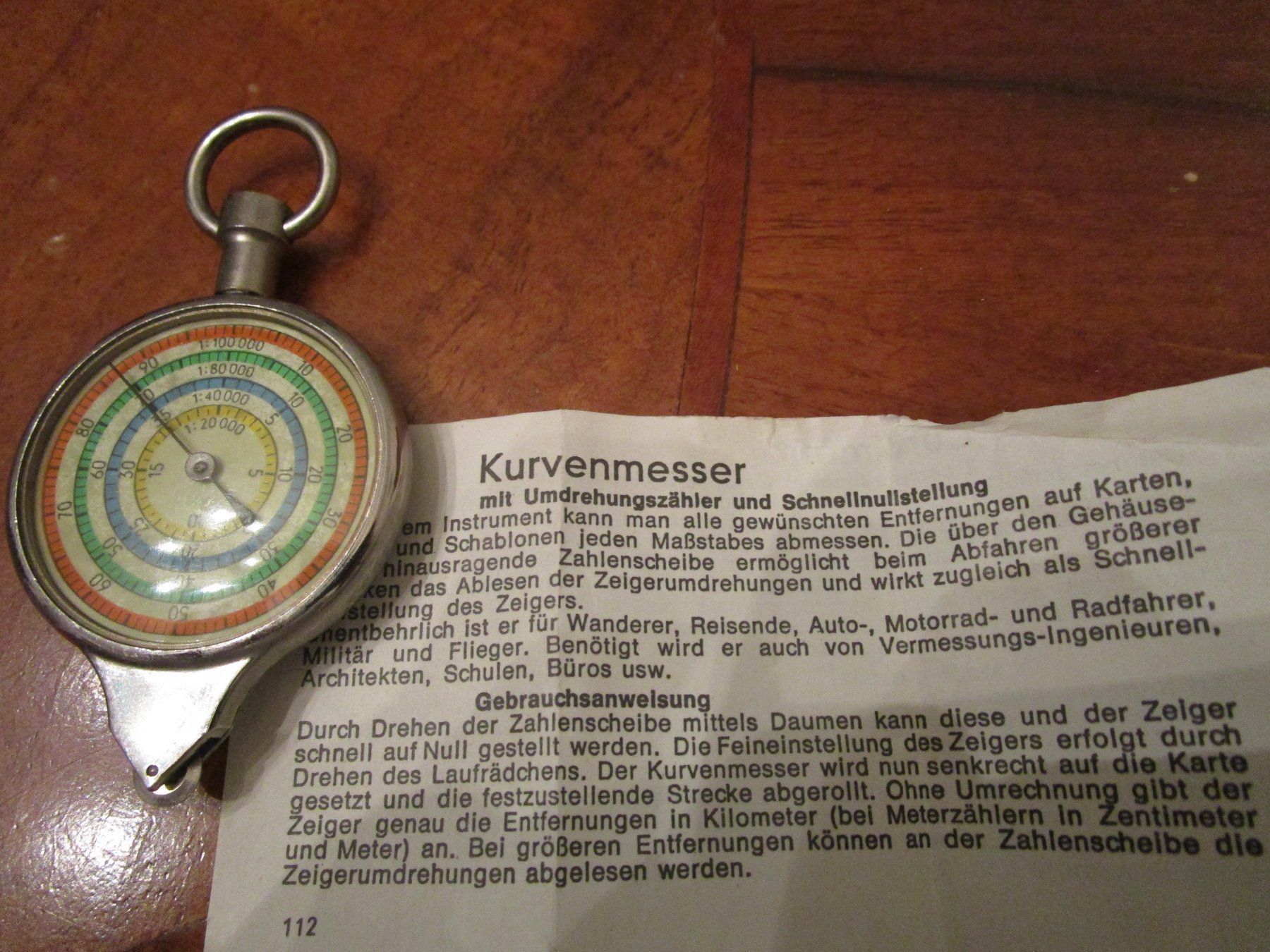 Misurare: Kurvenmesser mit Etui – Usato da Riehen venduto da goretto