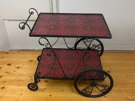 Vintage Servierwagen rot
