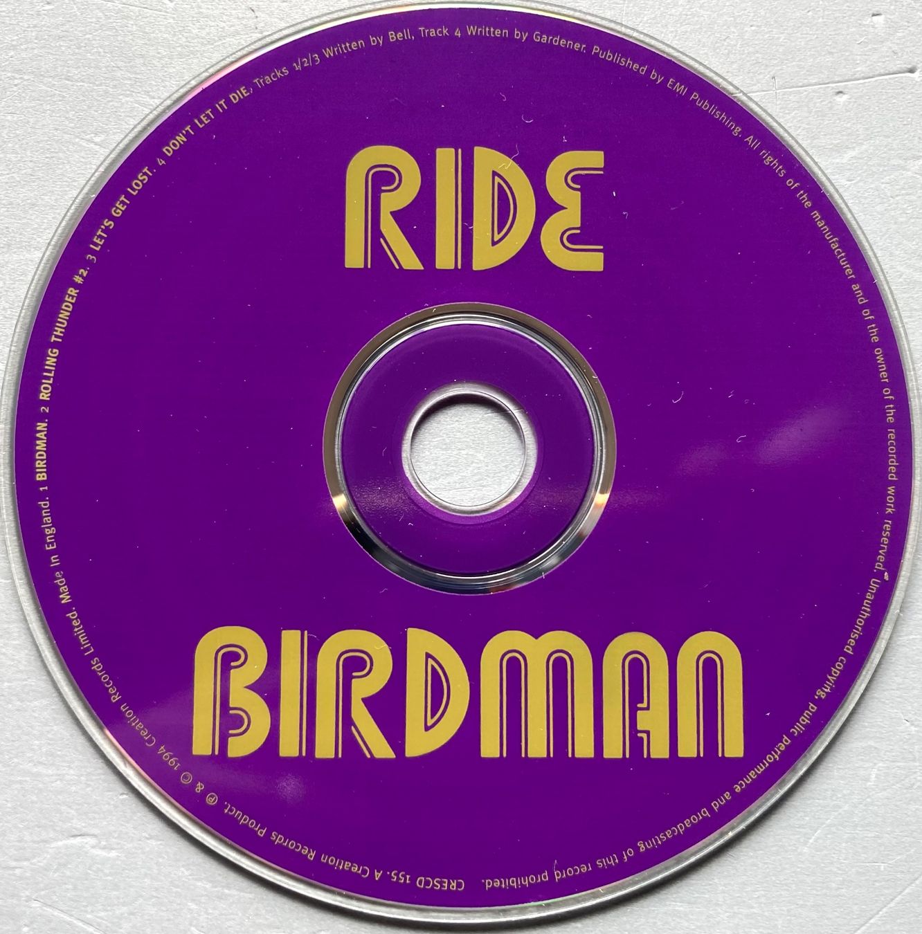 CD: RIDE - BIRDMAN – Usato da Poliez-Pittet venduto da Newtown-Records 1