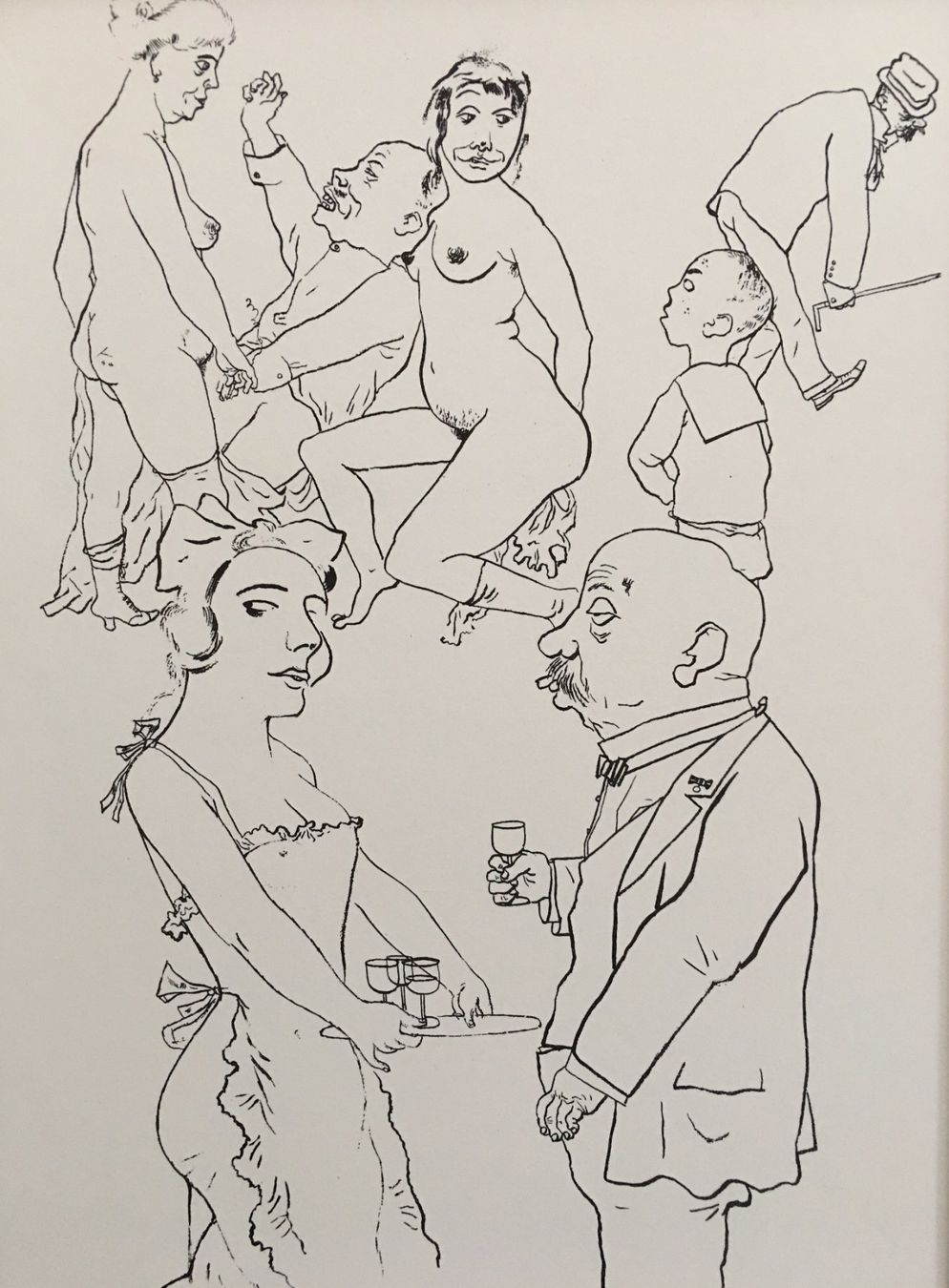 Grafica & Litografie: George Grosz    "Genreszene" – Usato da Nennigkofen venduto da babag