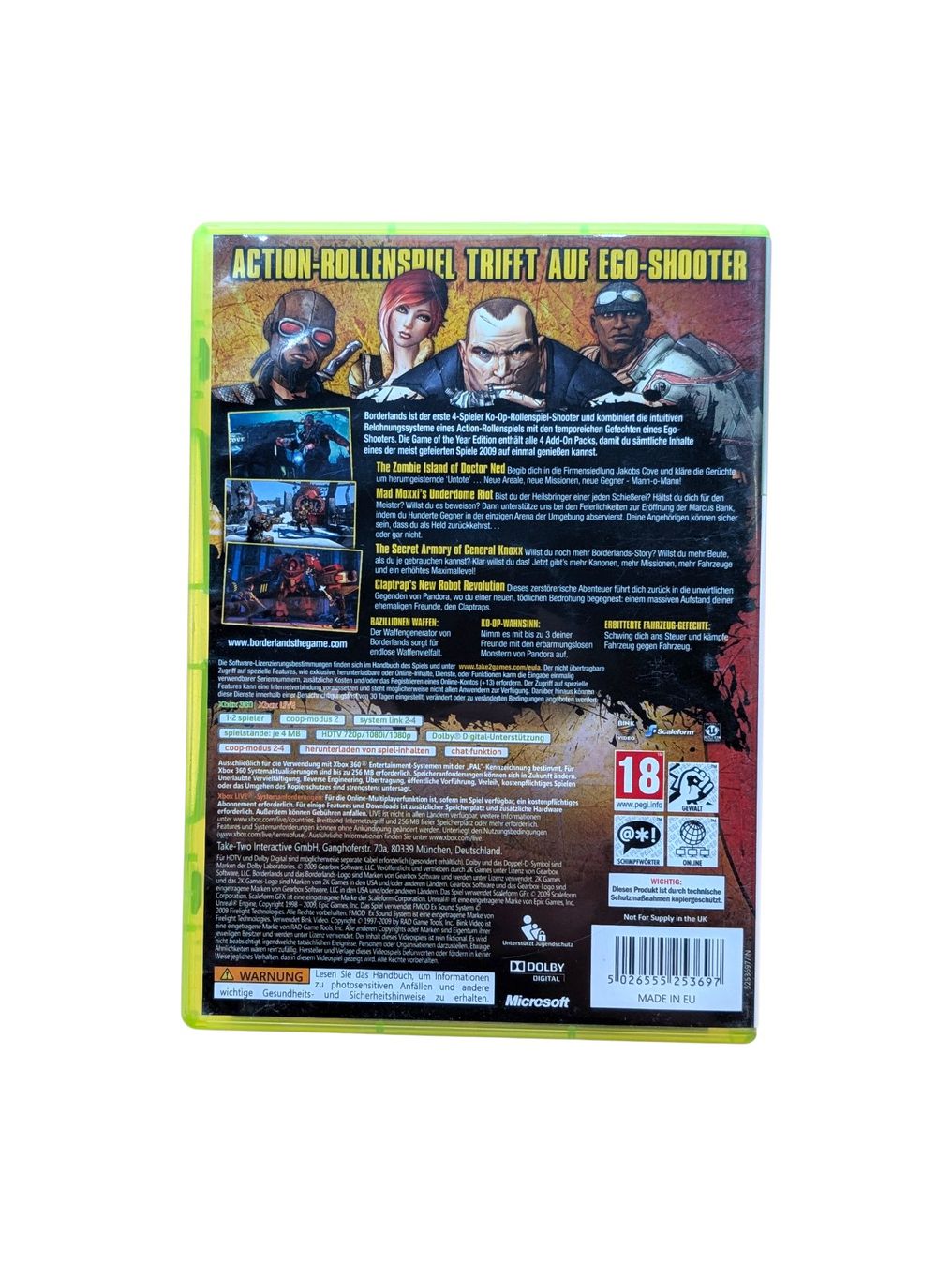 Microsoft Jeux: Borderlands Xbox 360 – D'occasion à Domat/Ems par IsseldorsShop 1