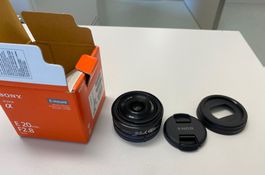 Sony E APS-C SEL20F28 20mm f/2.8 E-Mount-Objektiv Pancake