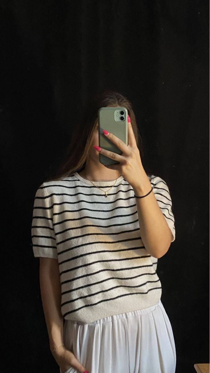 H&M Pullover & Sweatshirts: striped short-sleeve sweater – Gebraucht aus Fribourg von jen_6vlt