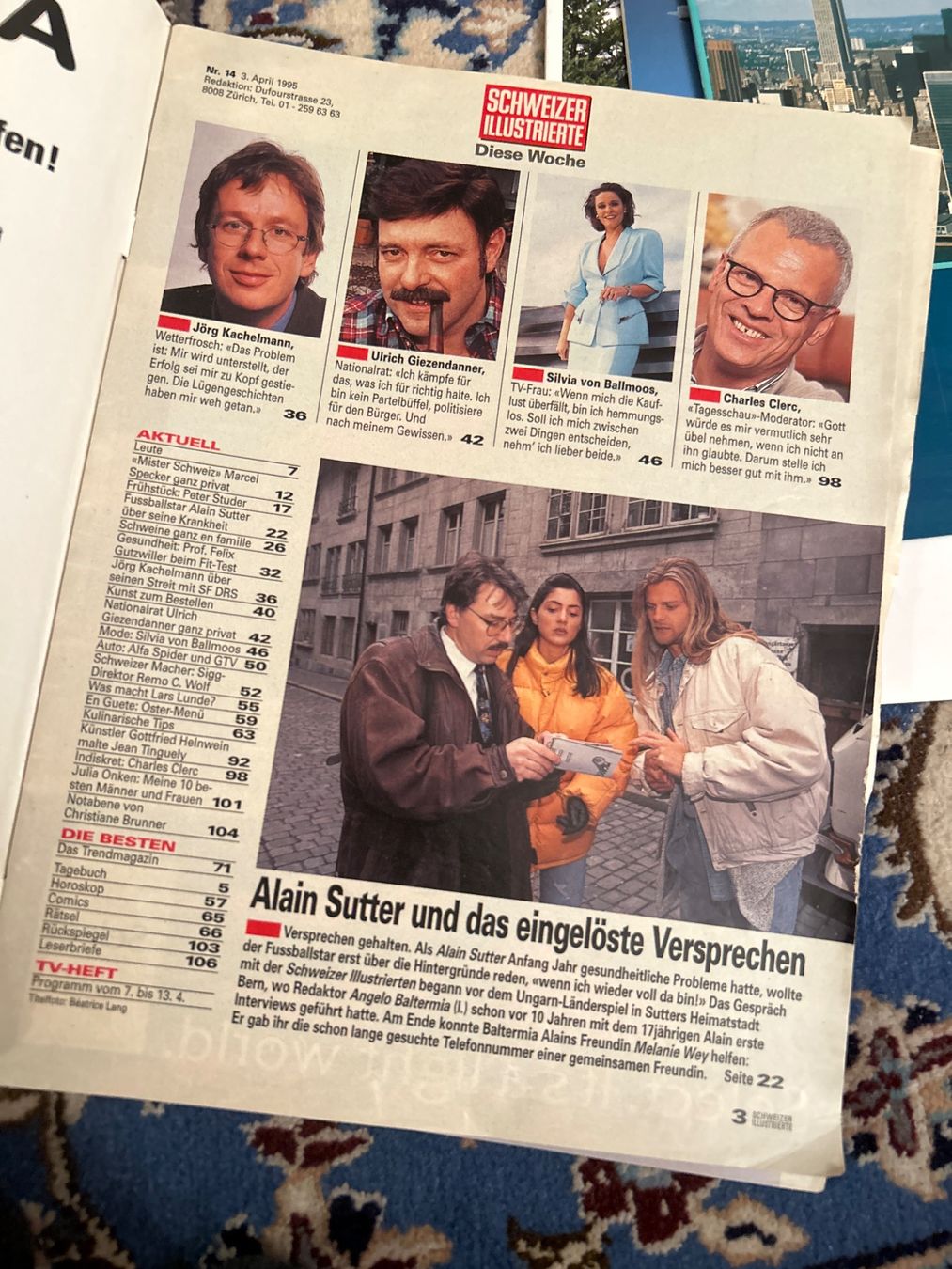 Zeitschriften & Magazine: Schweizer Illustrierte 3.4.1995 alain sutter swissair – Gebraucht aus Champfèr von Rothli 1
