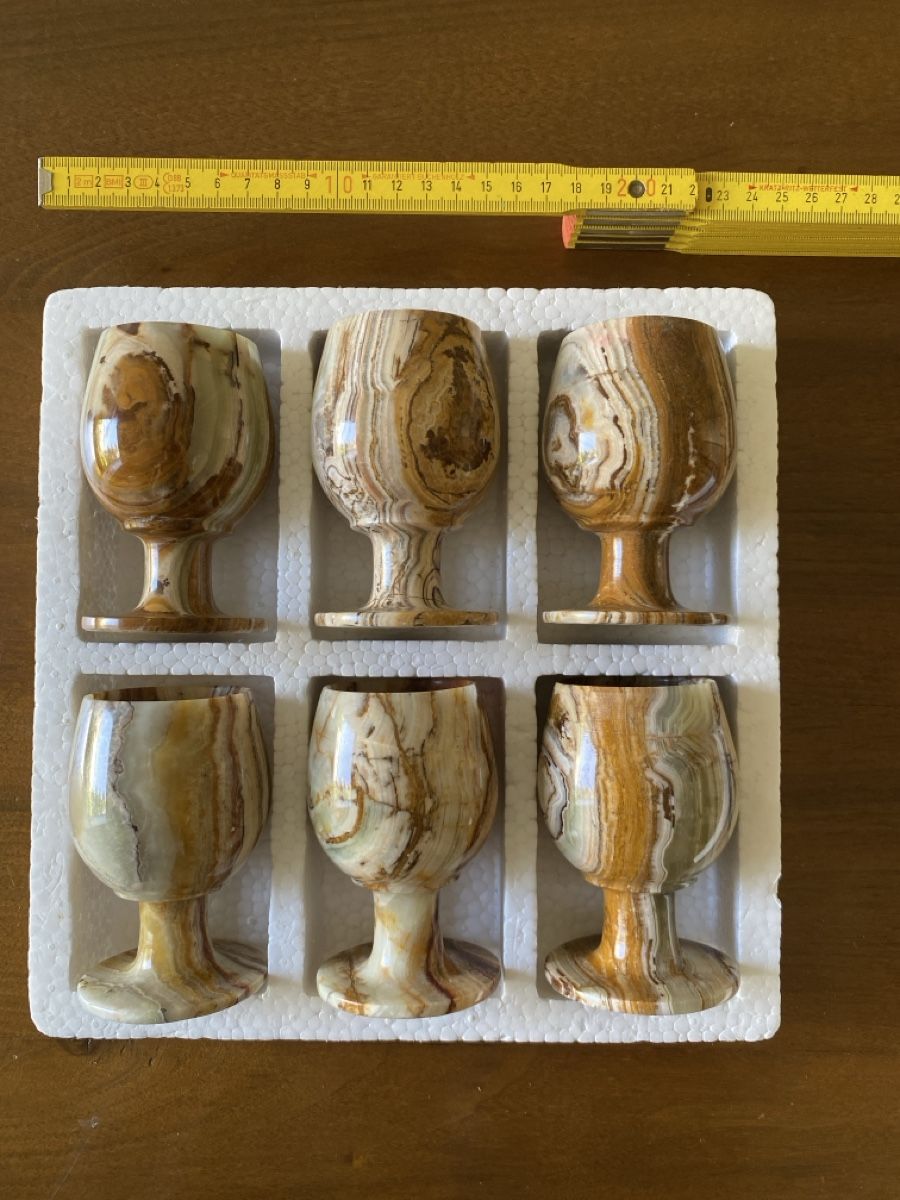 Minerali & Pietre curative: Weinkelche aus Stein – Nuovo (secondo la descrizione) da Luzern venduto da Gustav-33 2