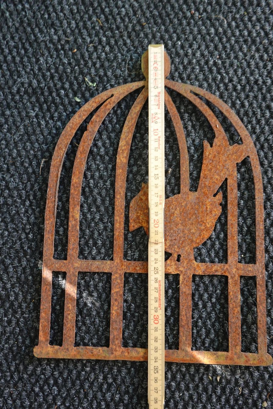Alle Dekorationen: Rost: Vogelkäfig Gartendeko mit Vogel Stecker Neu – Neu (gemäss Beschreibung) aus Jona von simongarden 5