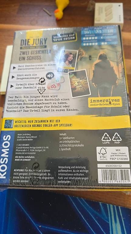 Spiele: Die Jury Zwei Gesichter ein Schuss originalverpackt – Neu und originalverpackt aus Ennetbaden von Ethanlightheart