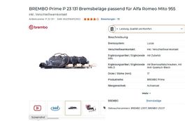 pastiglie freno Brembo P23131 Alfa Romeo