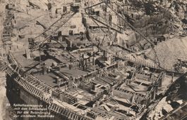 Echtfotokarte Spitallammsperre im Bau