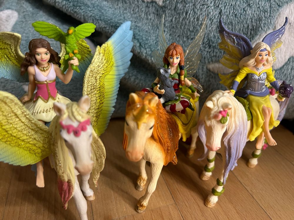 Schleich Bayala 3 Feen mit Pferd und Accessoires | Kaufen auf Ricardo