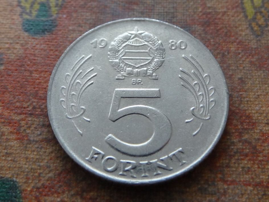 Alle Münzen: HONGRIE  5  Forint  1980 – Gebraucht aus Romanel-sur-Lausanne von Swift13
