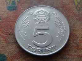 HONGRIE  5  Forint  1980