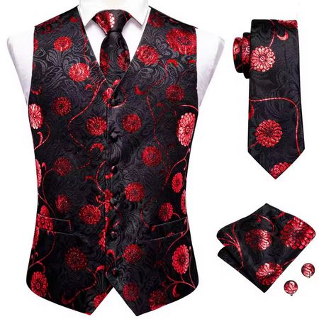 Anzug weste Floral Paisley für Anzug L-XL-XXL- Gilet cravate