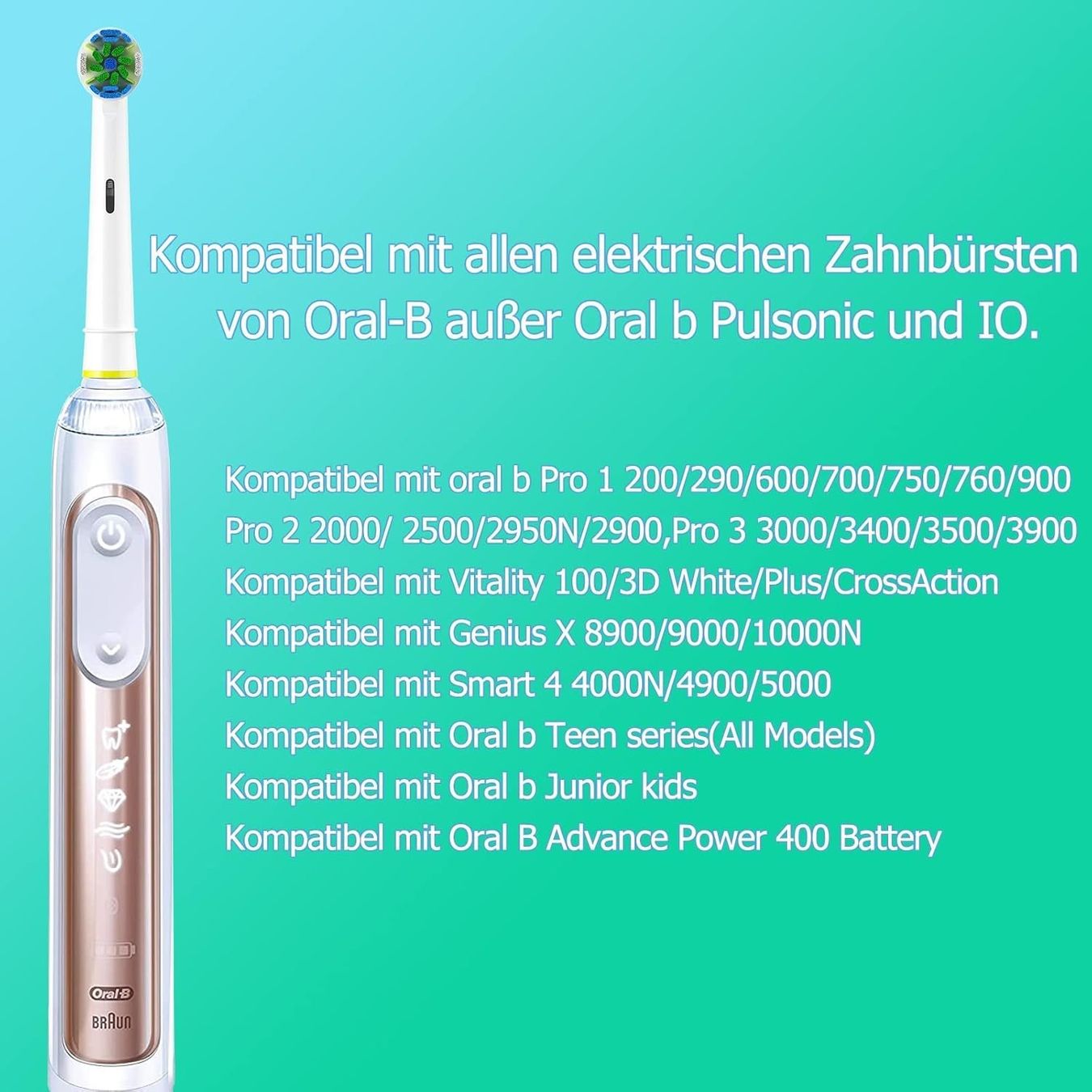 Cura dei denti: 16er Aufsteckbürsten 4 Sensitive,4 Precision,4 Floss,4 Cross – Nuovo (secondo la descrizione) da Thun venduto da yesky 7