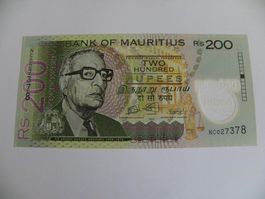 Mauritius 200 Rupien 2024, Banknote, Seltenes, Unc