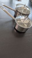 MIGROS Töpfe 2 Stk. mit Deckel Edelstahl guter Zustand