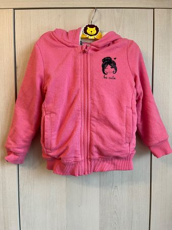Mädchen Jacke mit Kapuze rosa Gr 98/104