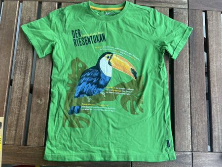 Jako-O T-Shirt 140/146 grün Tukan neu