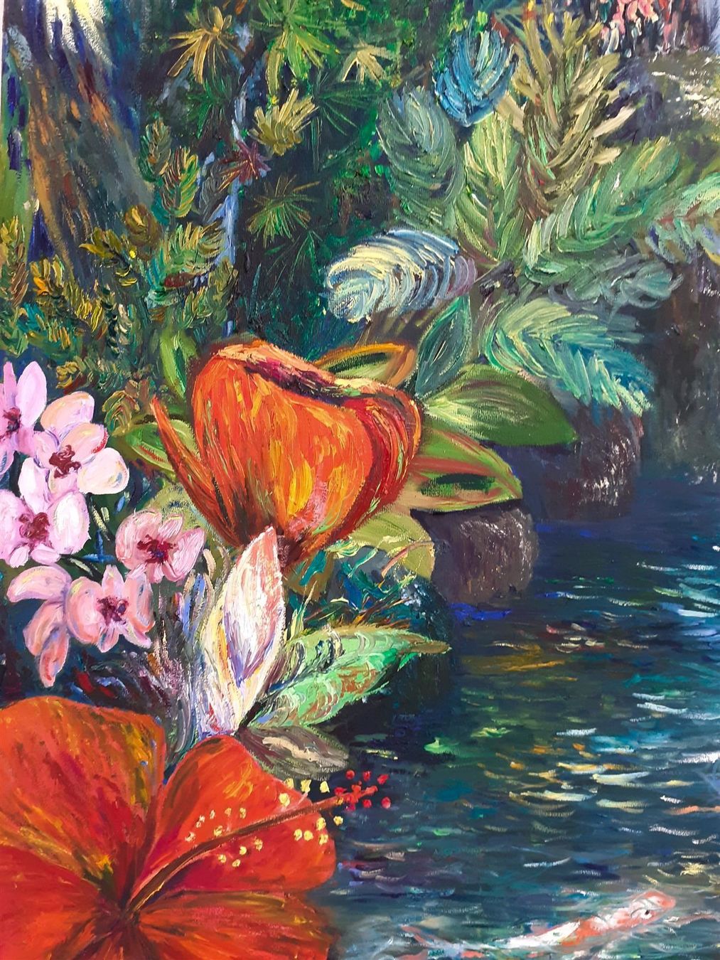 Dipinti: Der Wasserfall, Öl auf Leinwand – Nuovo e nell'imballaggio originale da Meggen venduto da Nica_Arts 4