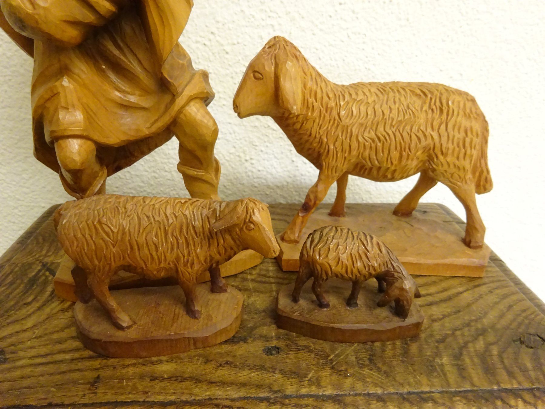 Statuette: Vintage Krippe Hirte mit Schafe / Linus Honegger / 33cm – Usato da Esslingen venduto da eintagammeer 4