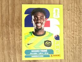 Panini FIFA WC 2026 Sticker Mohamed Touré  AUS 20