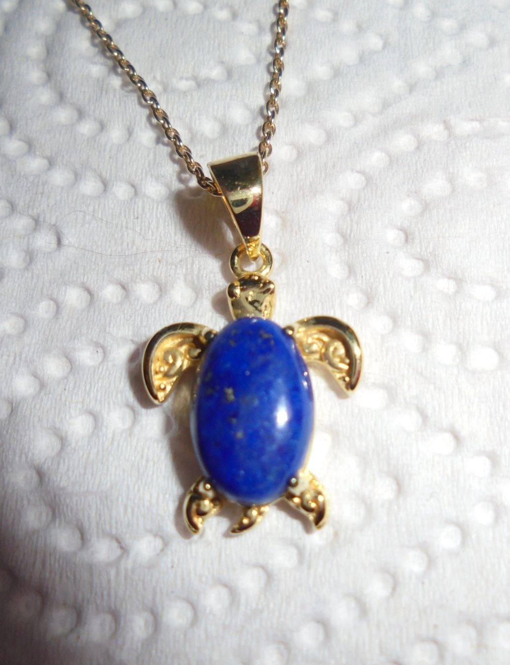 Ciondoli: Echtschmuck: Lapislazuli-Silberanhänger, vergoldet – Nuovo (secondo la descrizione) da Zuchwil venduto da maumauchi 7