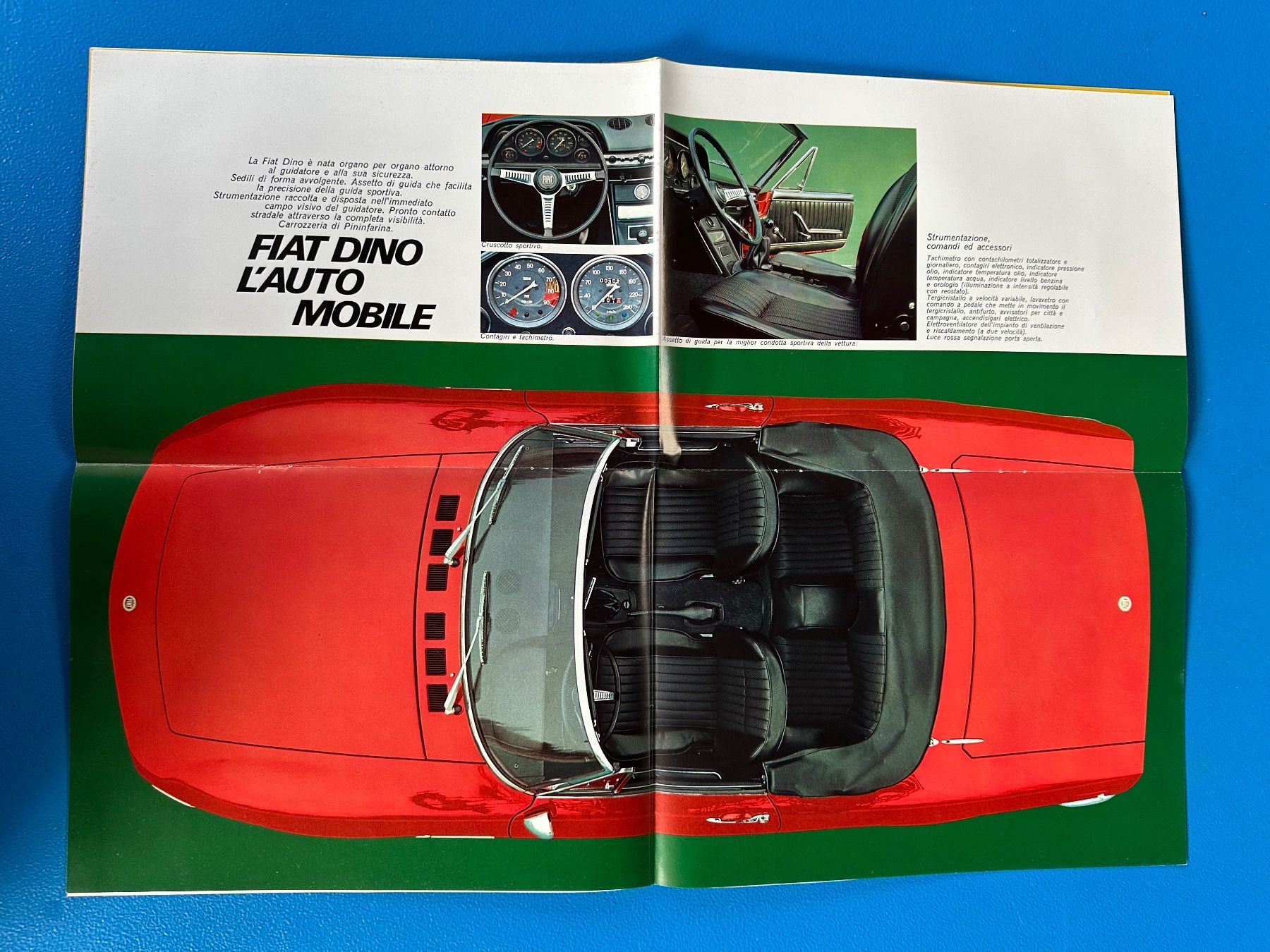 Fiat Documenti: Fiat Dino Spider , Orginal Prospekt – Usato da Boswil venduto da pavo1 4