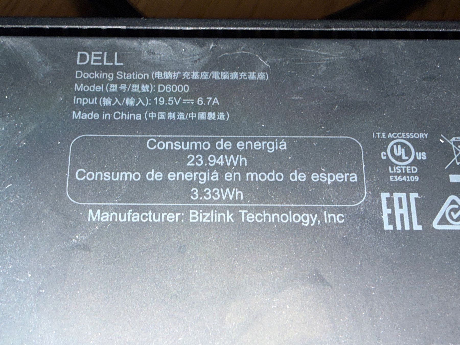 Dell Dockingstation: Dockingstation Dell D6000 mit Netzteil 130W gebraucht – Gebraucht aus Zürich von Benjatoph 1
