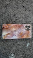 Coque iPhone 12 Pro Max marbrée rose/beige