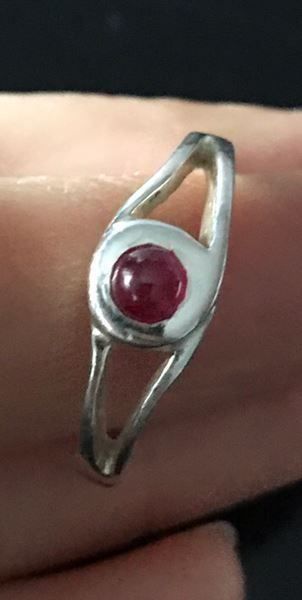 Anelli: Unikat Rubin Ring 925 Silber - 18mm NEU – Nuovo (secondo la descrizione) da Basel venduto da Chili007 2