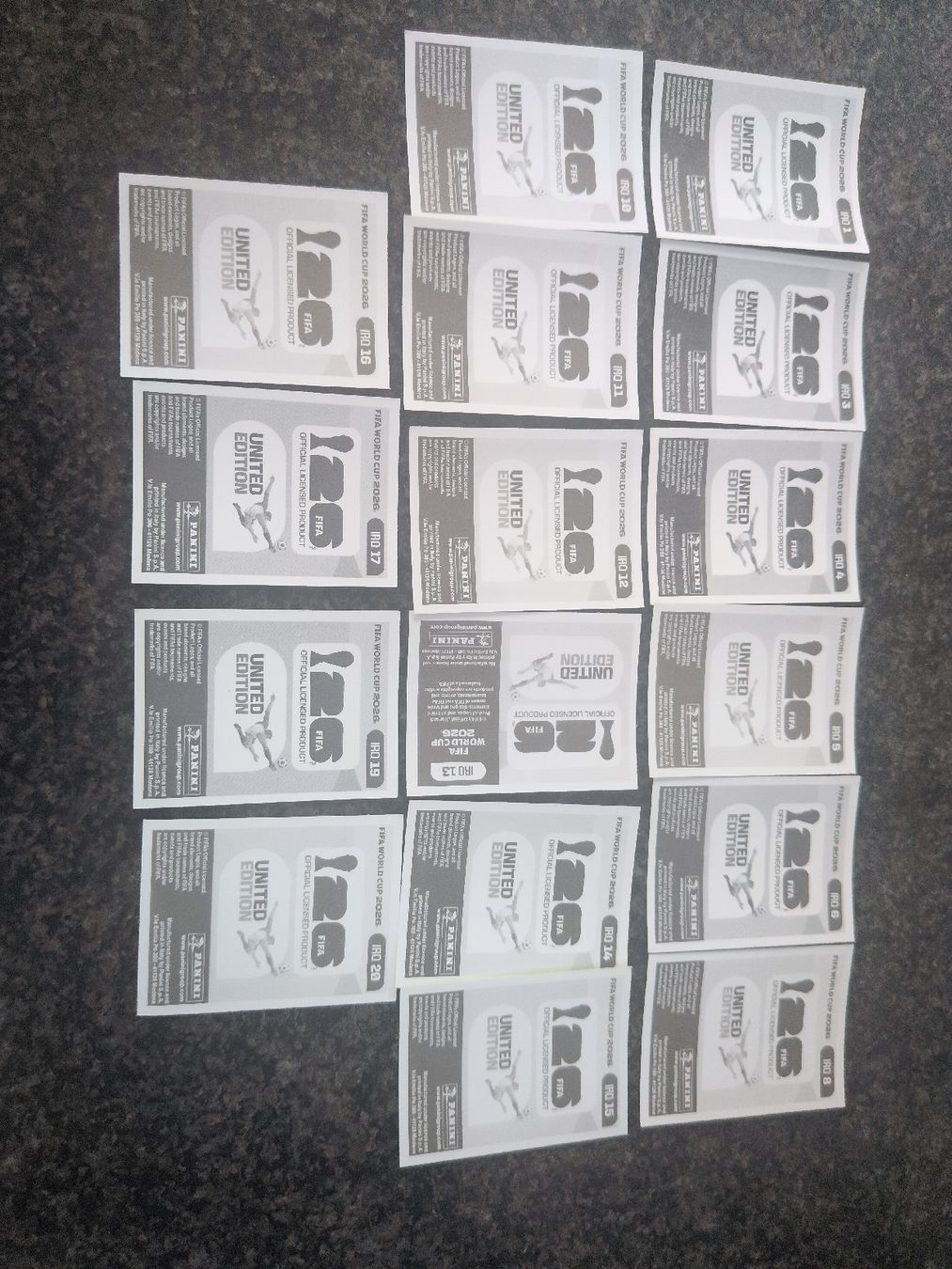 Panini Sammelbilder & Trading cards: 16 Iraq Panini  – Neu (gemäss Beschreibung) aus Dittingen von uke4243