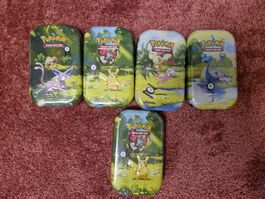 5x Pokémon 30 Jahre (30th Celebration) Mini-Tins DE
