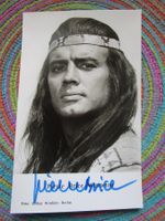 WINNETOU PIERRE BRICE F AUTOGRAMM SEHR RAR ANTIK