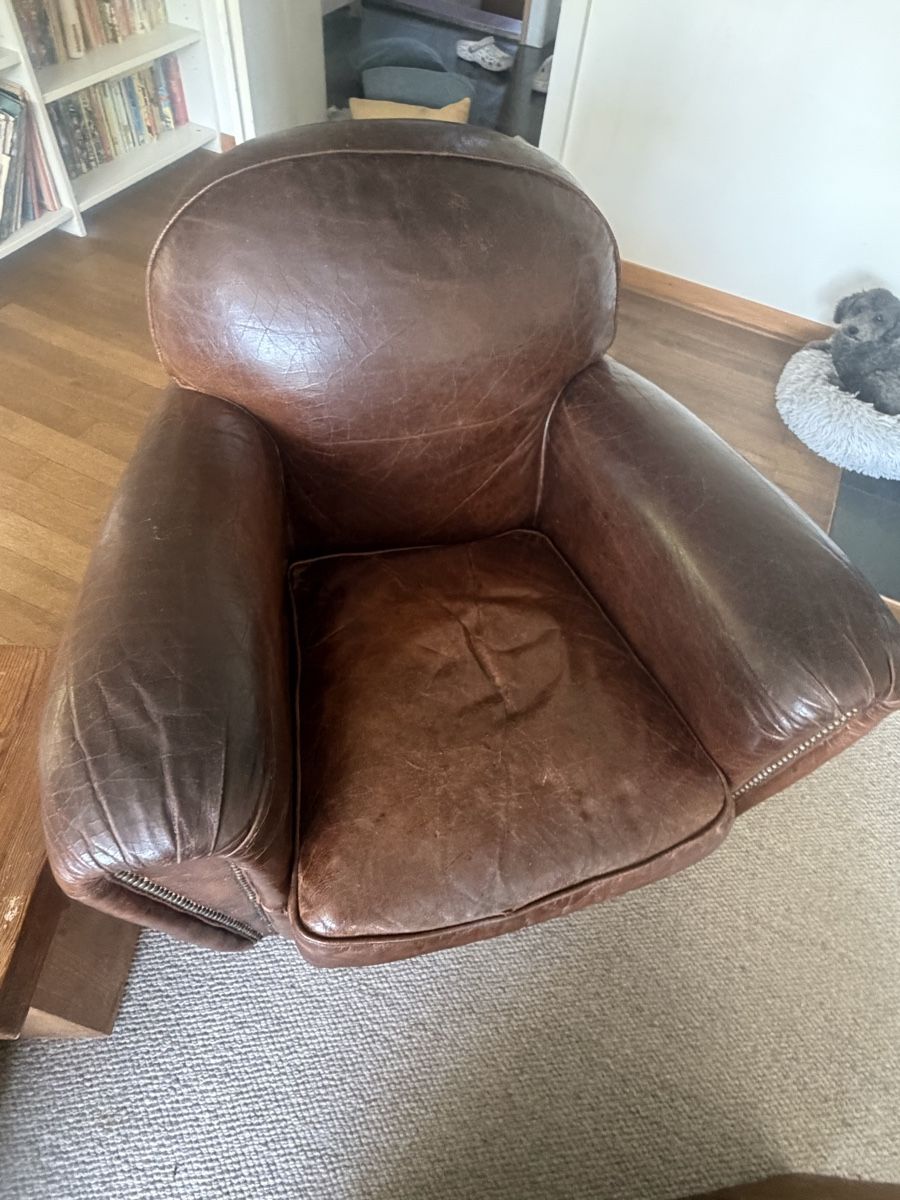 Sofas: Ledersofa & zwei Sesseln – Gebraucht aus Ebikon von Gabis 6