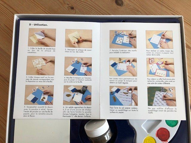 Kit bricolage: Set pour créer des jolis papiers gravés – Usato da Aigle venduto da Tchamille 6