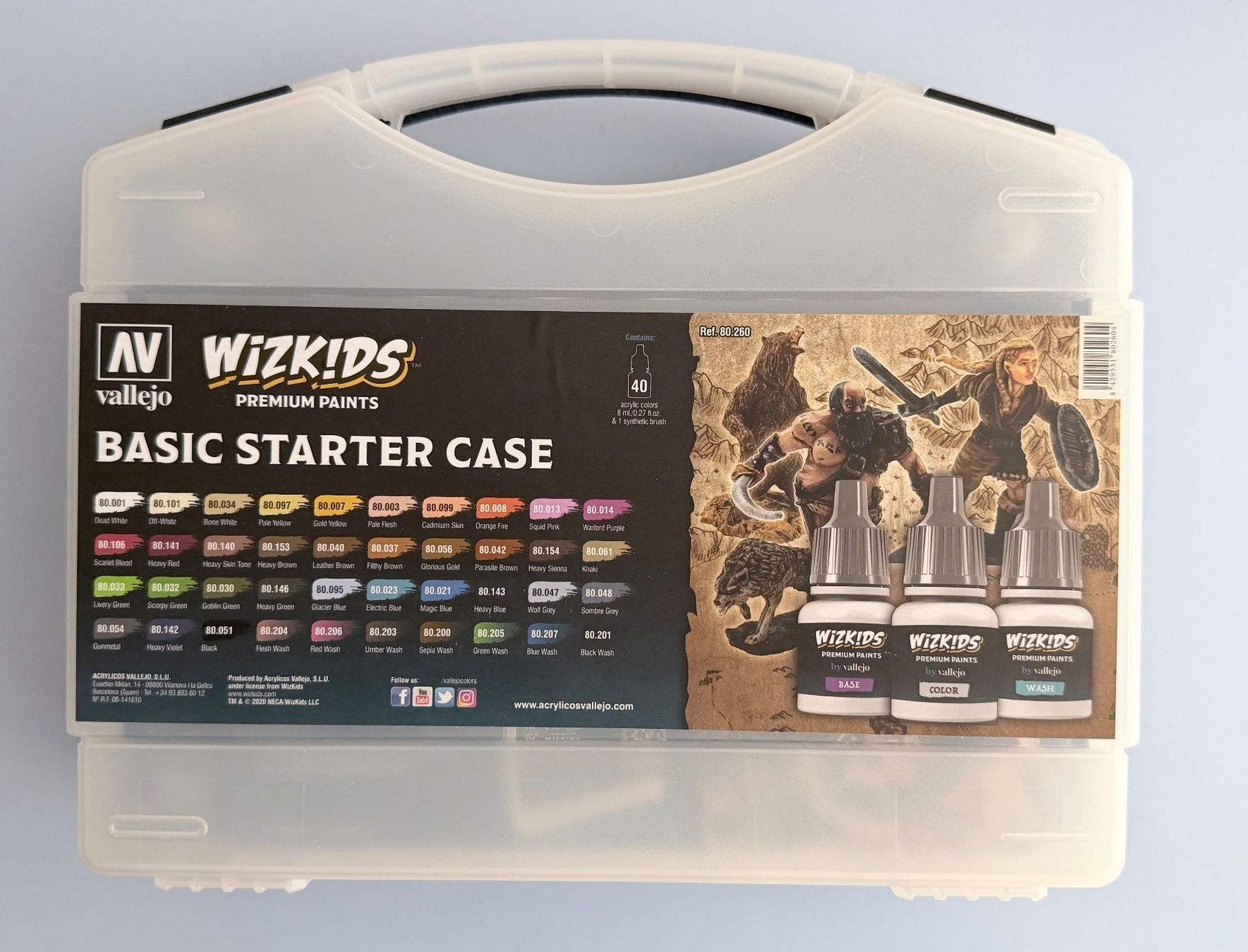 Colori: Vallejo 40 Premium Paints Wizkids Basic Starter Case – Nuovo e nell'imballaggio originale da Savosa venduto da Accipe_Oblatam