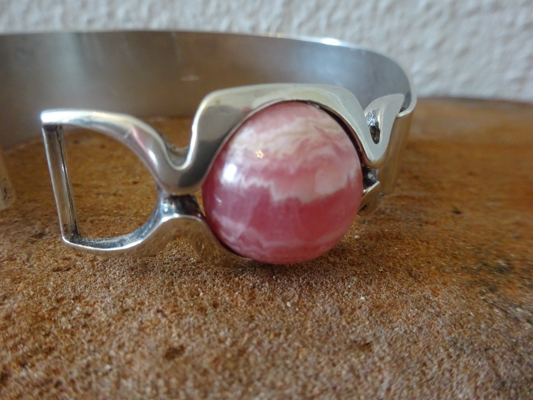 Bracciali & Braccialetti: Armreif Rodochrosit / 800 Silber – Usato da Esslingen venduto da FetteSchnecke 5