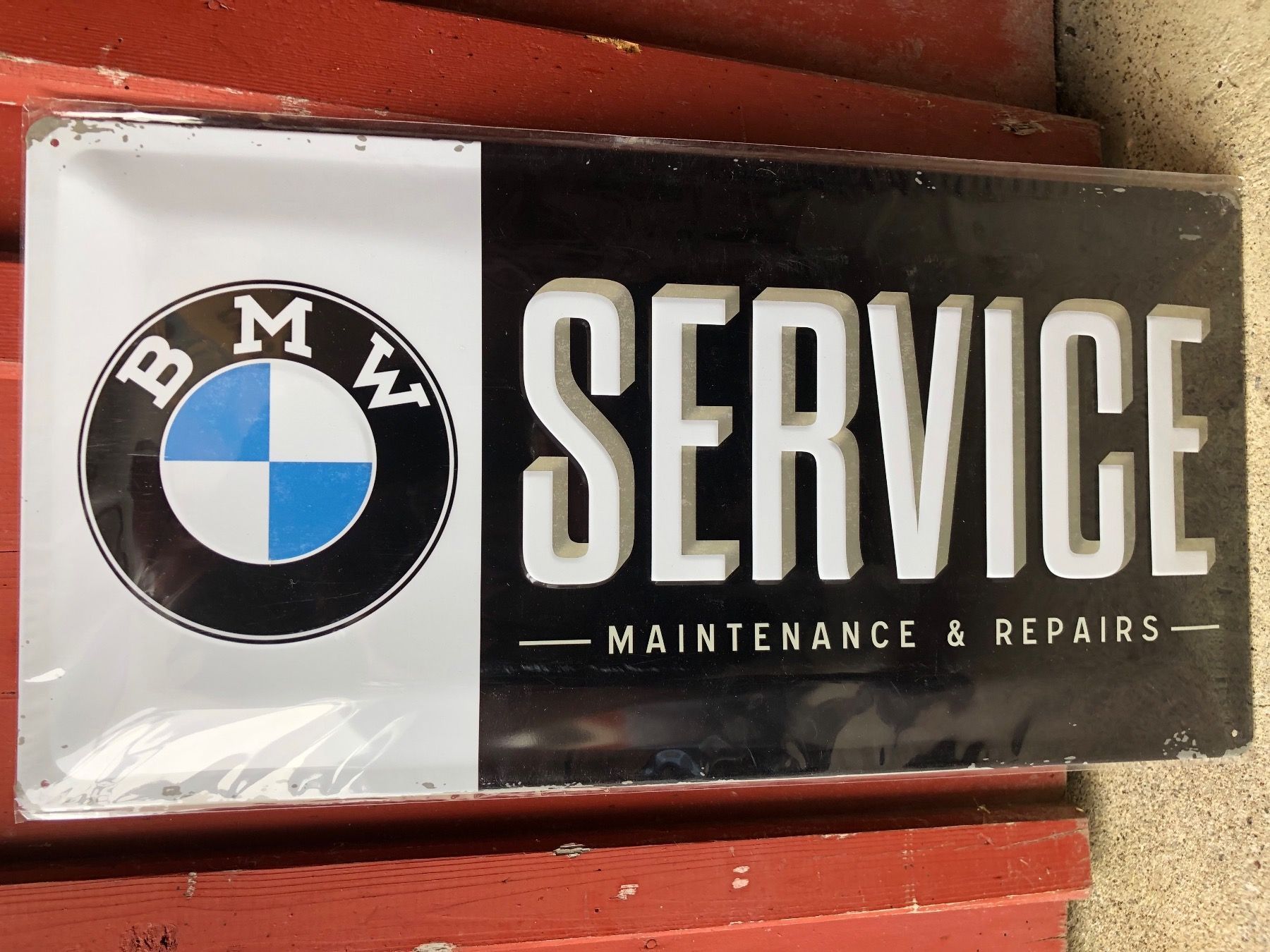 Insegne: Bmw garage Service classic – Nuovo e nell'imballaggio originale da Reinach AG venduto da rares75